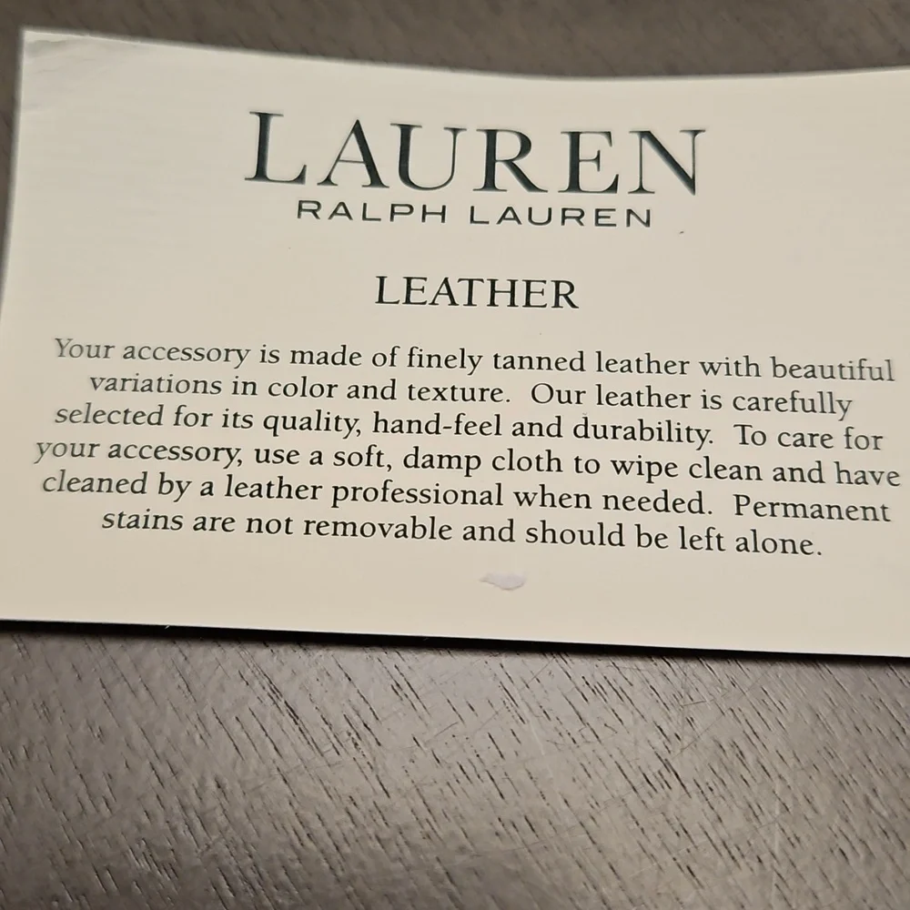Lauren Ralph Lauren Newbury Mini Cosmetic Case/key chain, NWT, Saffiano Leather
